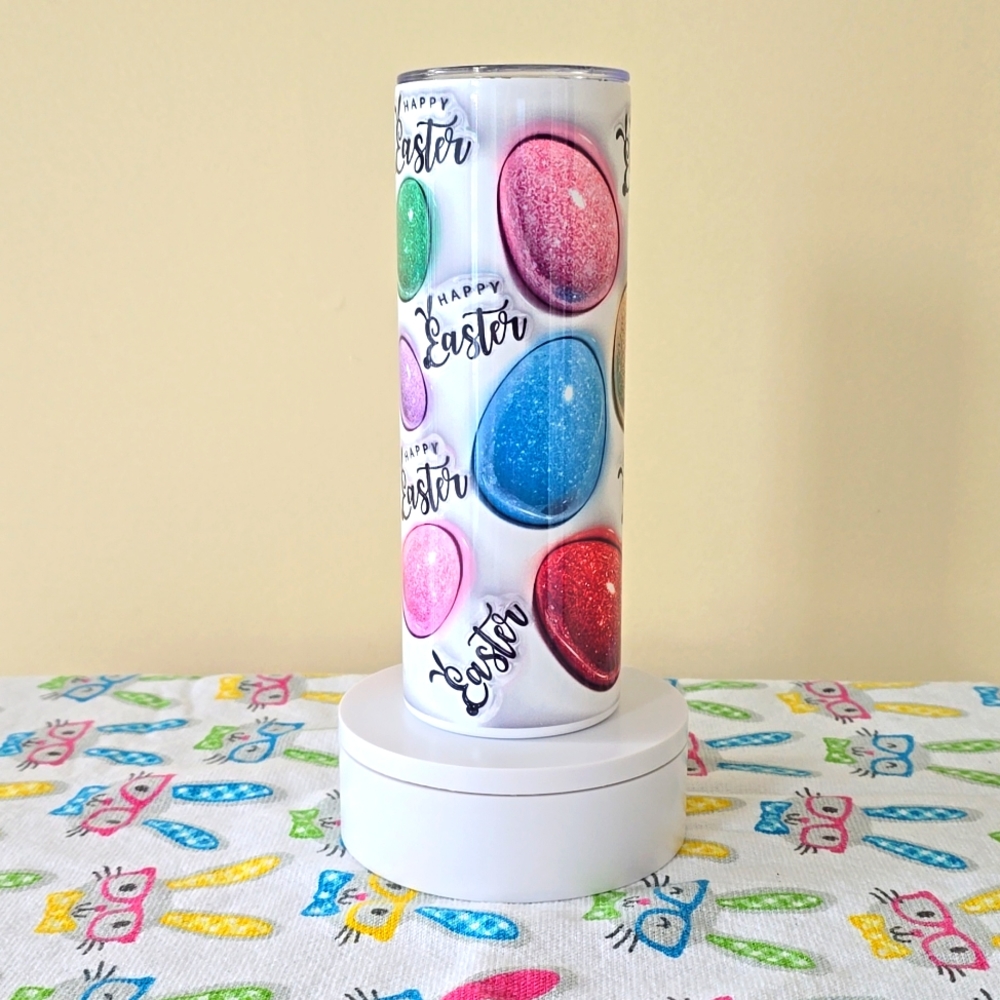 Custom 20oz Stainless Steel Tumbler - Easter Eggs - Picture 1 of 2